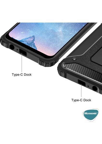 Samsung Galaxy M12 Kılıf Rugged Armor Gümüş