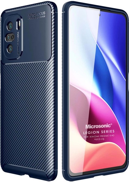 Xiaomi Redmi K40 Pro+ Kılıf Legion Series Lacivert