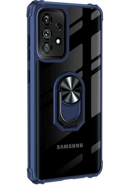 Samsung Galaxy A72 Kılıf Grande Clear Ring Holder Lacivert fiyatları