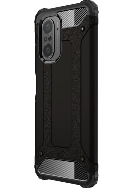 Xiaomi Redmi K40 Pro Kılıf Rugged Armor Siyah fiyatları