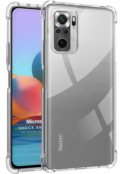 Xiaomi Redmi Note 10S Kılıf Shock Absorbing Şeffaf