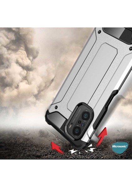Xiaomi Redmi K40 Kılıf Rugged Armor Gold