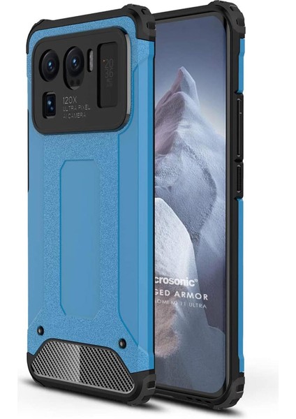 Xiaomi Mi 11 Ultra Kılıf Rugged Armor Mavi