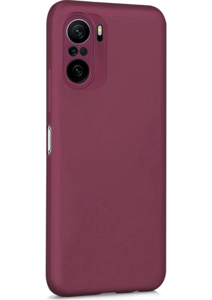 Matte Silicone Xiaomi Redmi K40 Pro Kılıf Mor