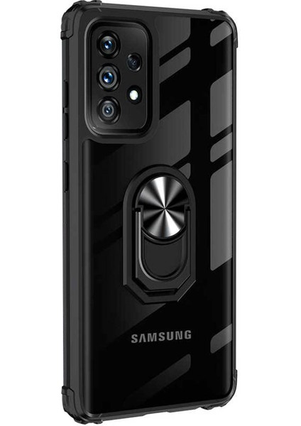 Samsung Galaxy A72 Kılıf Grande Clear Ring Holder Siyah fiyatları