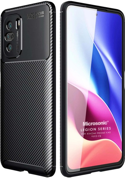 Xiaomi Redmi K40 Pro+ Kılıf Legion Series Siyah