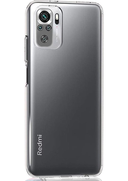 Xiaomi Redmi Note 10 Kılıf Transparent Soft Beyaz