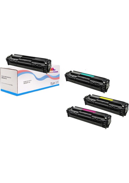 Hp CE861A Muadil Toner Yazıcı Uyumlu Muadil Toner Renkli Set 128A