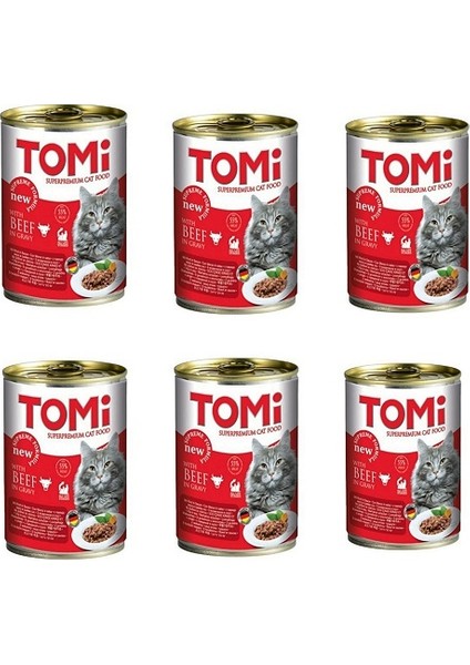 Sığır Etli Yetişkin Kedi Konservesi 400 gr x 6 Adet