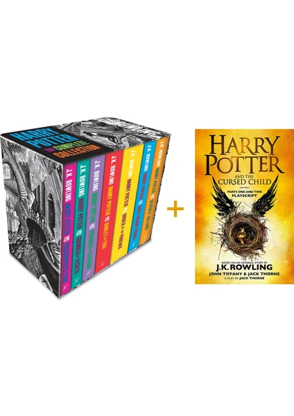 Harry Potter Boxed Set: The Complete Collection Adult Paperback + Harry Potter And The Cursed Child - J. K. Rowling