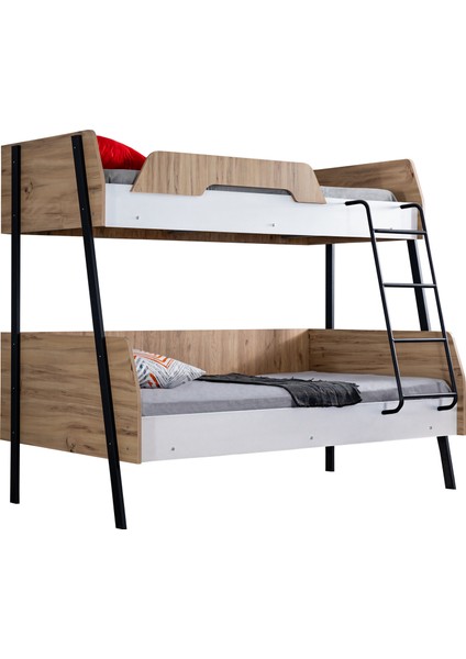 Alba Yavrulu Geniş Ranza, Beyaz + 3 Adet Comfort Yatak indirimleri