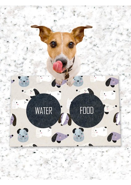 Köpek Kedi Mama ve Eğitim Altlığı Kaymaz Tabanlı