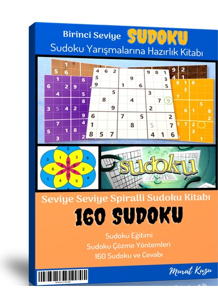 Birinci Seviye Sudoku Kitabı Spiralli (160 Seçilmiş Sudoku)