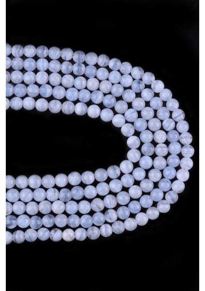 6 mm Kalsedon Taşı Dizi - DZ4100