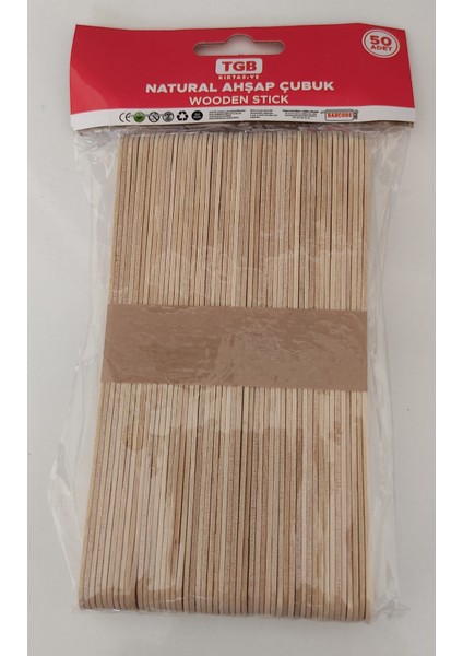 Natural Ahşap Çubuk 50'li fiyatları
