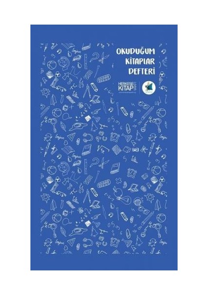 Okuduğum Kitaplar Defteri Mavi Renkli Eğlenceli Hatıra Defteri 100 Sayfa