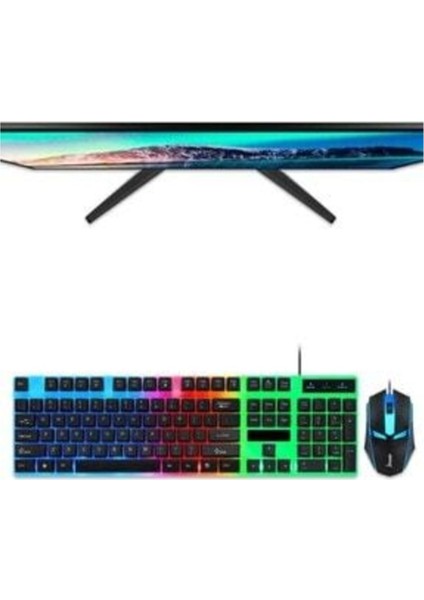 3in1 Klavye ve Mouse Seti Gaming Oyuncu Mikrofonlu Kulaklık