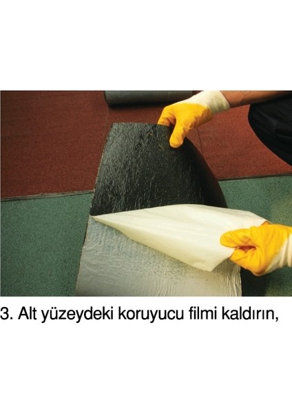 4x4 Shingle Mahya Bandı Baca Dibi Bandı Su Yalıtım Örtüsü (32 cm x 5 Metre)-Yeşil