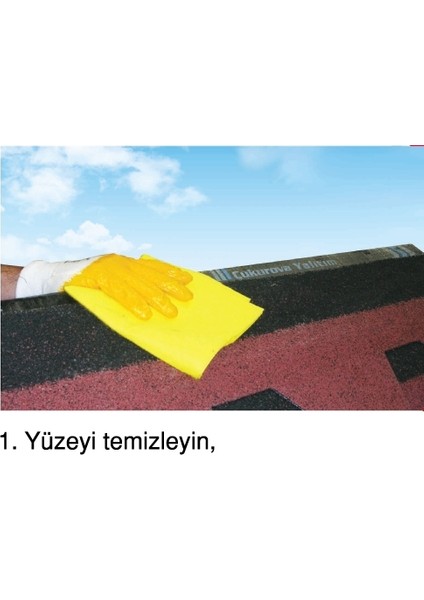 4x4 Shingle Mahya Bandı Baca Dibi Bandı Su Yalıtım Örtüsü (32 cm x 5 Metre)-Yeşil