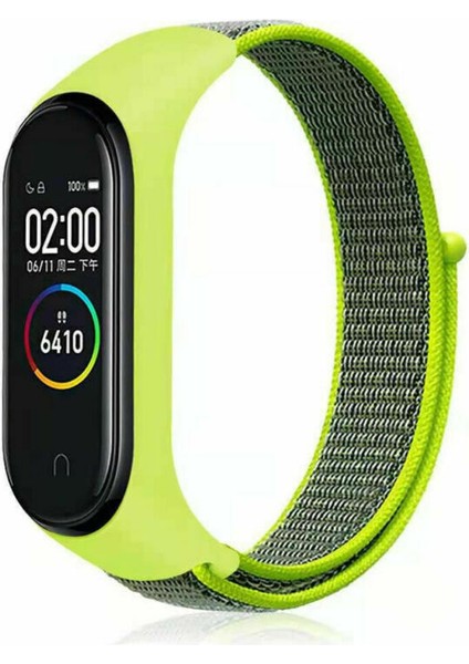 Xiaomi Mi Band 3 4 5 6 Hasır Kumaş Örgü Spor Kordon Kayış