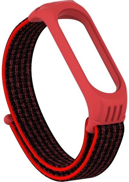 Xiaomi Mi Band 3 4 5 6 Hasır Kumaş Örgü Spor Kordon Kayış