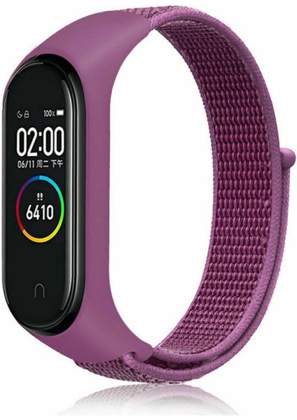 Xiaomi Mi Band 3 4 5 6 Hasır Kumaş Örgü Spor Kordon Kayış
