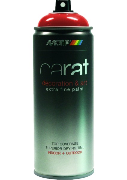 Motip Carat Sprey Boya 400 ml Karmen Kırmızı 3002