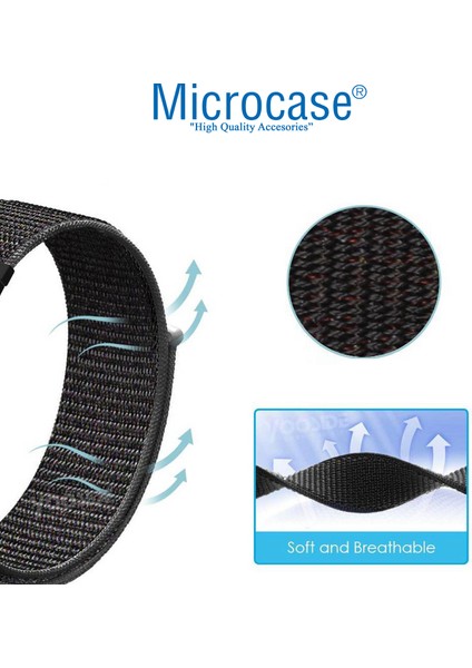 Samsung Galaxy Watch Active R500 Için Cırtlı Kumaş Kordon Kayış - KY17 fiyatları