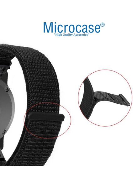 Samsung Galaxy Watch Active R500 Için Cırtlı Kumaş Kordon Kayış - KY17 modelleri