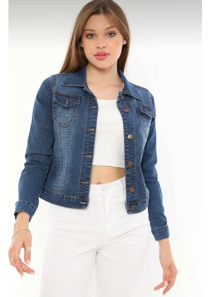 Kadın Kısa Kot Çeket fırsatları