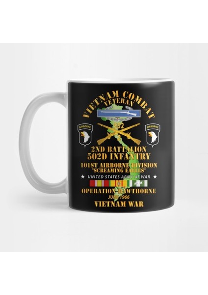 2nd Bn 502ND Infantry - 101ST Abn - Operation Hawthorne W Vn Svc Kupa Bardak