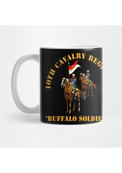 10TH Cavalry Regiment W Cavalrymen - Buffalo Soldiers Kupa Bardak