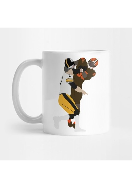 Myles Garrett And Mason Rudolph - Cleveland Browns Dawg Pound Kupa Bardak