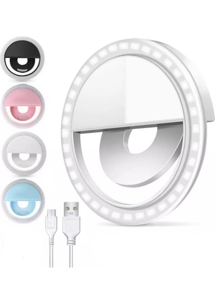 Selfie Işığı Ring Light LED Flash Beauty Light Taşınabilir Ledli