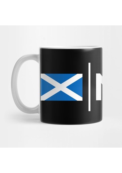 Ndy Sanday Airport, Orkneys Airport Code Scottish Saltire Flag Of Scotland Kupa Bardak