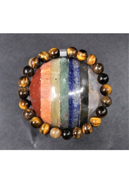 Zin Doğaltaş Doğaltaş Kaplan Gözü Bileklik (8mm)