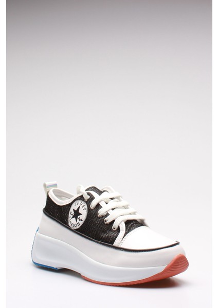 Plus Siyah Simli Kadın Spor modelleri