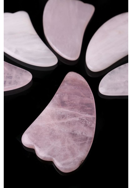 Gua Sha Pembe Kuvars Taşı (9.5 Cm) - Yüz Cilt Masaj Taşı - MS0022