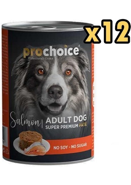 Adult Somonlu Yetişkin Köpek Konservesi 400 gr x 12