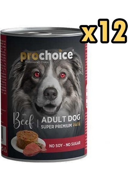 Adult Biftekli Yetişkin Köpek Konservesi 400 gr x 12