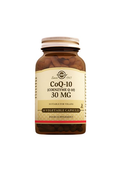 Coenzyme Q 10 30 Mg 30 Kapsül SKZ.3.2022