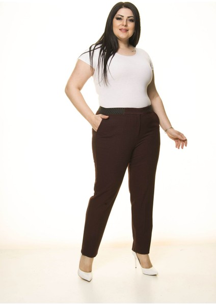 Cepli Bordo Büyük Beden Pantolon L1-1690 fiyatları