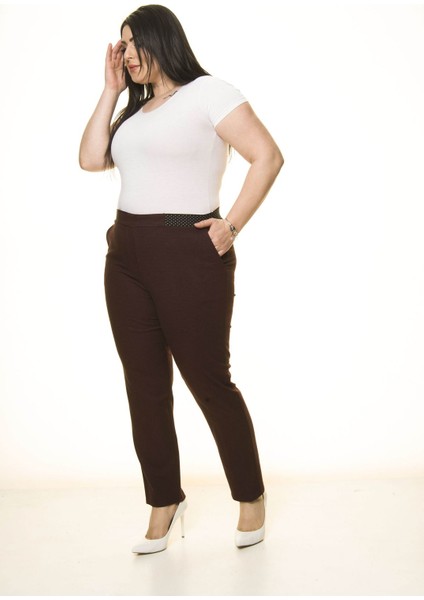 Cepli Bordo Büyük Beden Pantolon L1-1690 modelleri