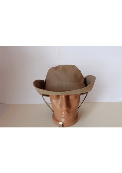 Arıcı Store Yazlık Katlanabilir Kanverengi Unisex Pamuk Safari Şapka