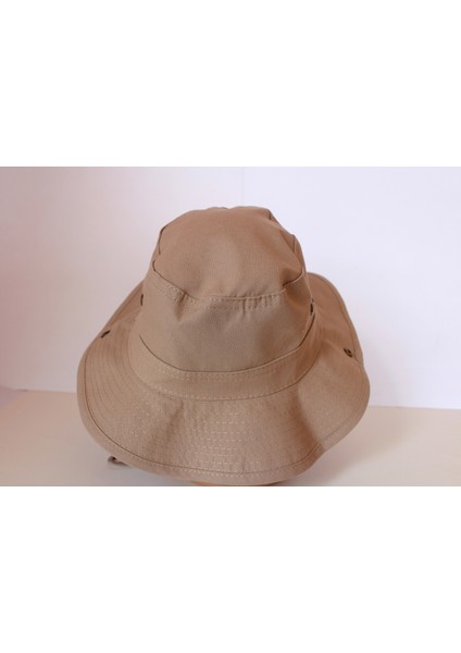 Arıcı Store Yazlık Katlanabilir Kanverengi Unisex Pamuk Safari Şapka