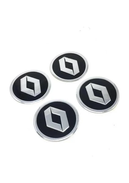 Renault Jant Göbeği Sticker Yapıştırma 60 mm