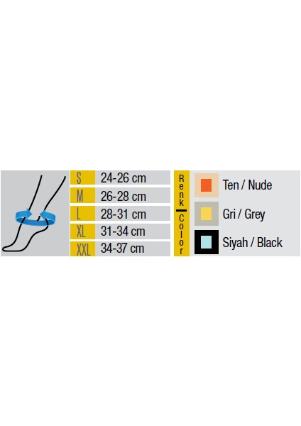 Morsa Cyberg® Örgü Ayak Bilekliği (Silikon Pedli) S