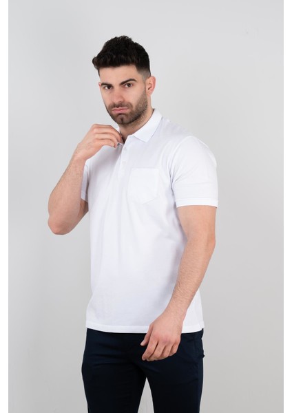 Polo Yaka Cepli Erkek T-Shirt