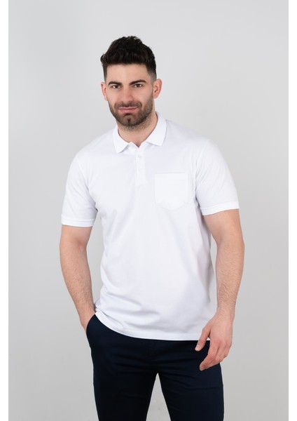 Polo Yaka Cepli Erkek T-Shirt