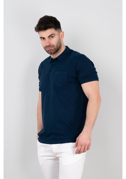 Polo Yaka Cepli Erkek T-Shirt